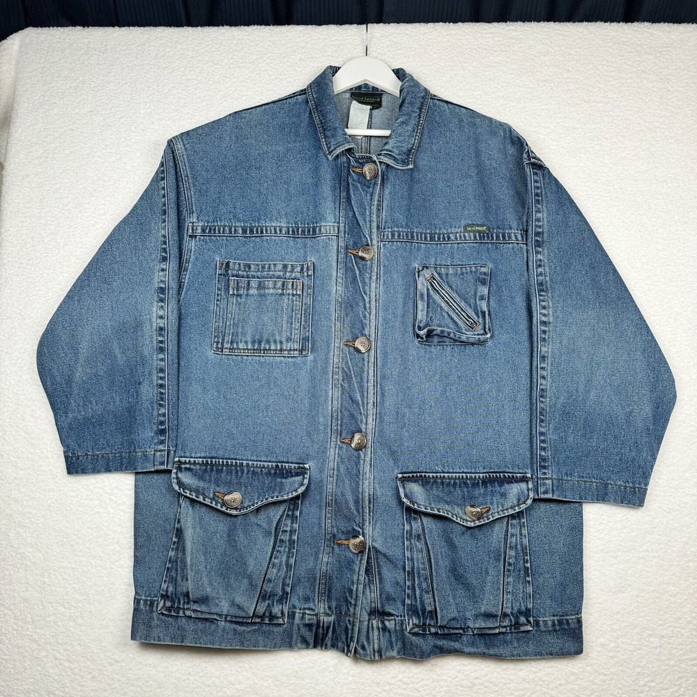 Vintage Harve Benard Denim Jacket Cargo - Women's XXL (Roomy)